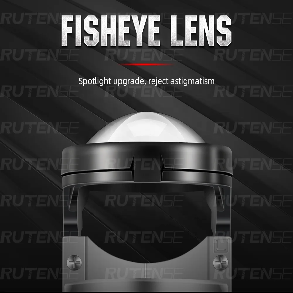 RUTENSE 100% Professional Testing Canbus LED Headlight Car T6 Y6D Projector Lens Headlamps LED Lamp H4