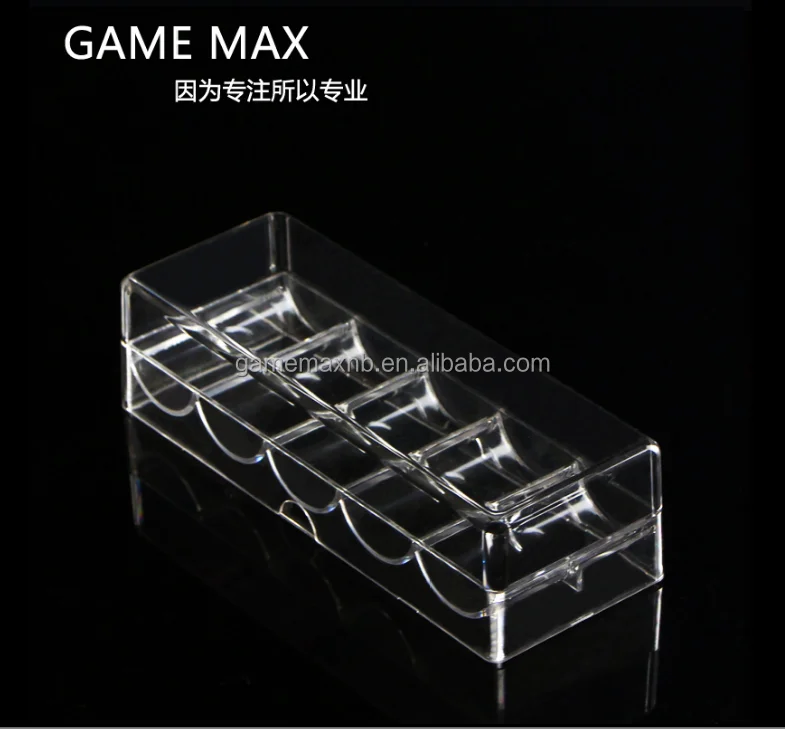 
POKER CHIP ACRYLIC RACKS/TRAYS FOR 100 CHIPS 