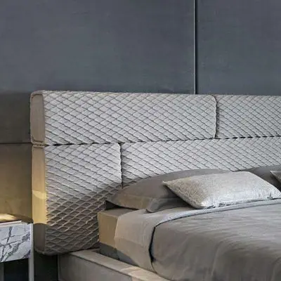 Odm Modern Bad Sleep King Size Bed Frame Luxury Leather King Size Headboard Double Full Sizebedroom Furniture