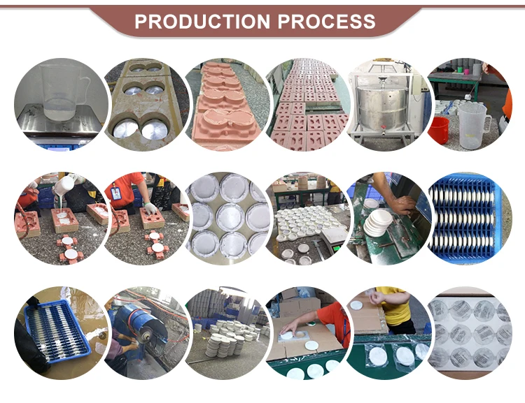 Modern white grey face flower pot planter pots concrete home decoration Flower Pots & Planters