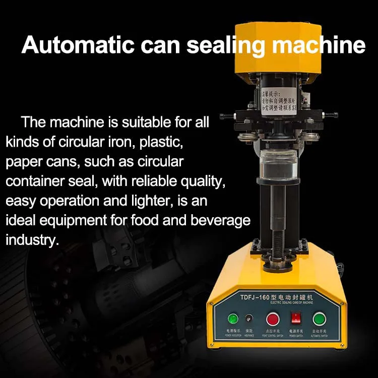 tdfj-160 high quality pet bottle sealing machine can sealer for tin can