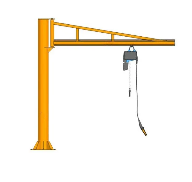 360 градусов вращающийся столб колонны стрелочный кран с электрической лебедкой 500 кг 1Ton 2Ton 3Ton 5Ton 10Ton