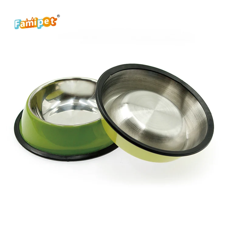  Dog Plate Pet Dish Professional Manufacture Wholesale Colorful Stainless Steel