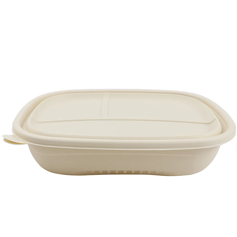 3 отсек кукурузный крахмал вынос обеда контейнер для еды одноразовые биоразлагаемой упаковки готовой еды коробки