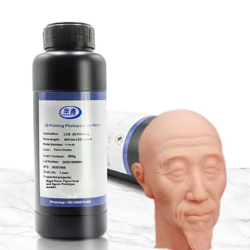 Huaxin 405nm Fast Curing Photopolymer Resin For DLP SLA 3D Printer 3D Resin