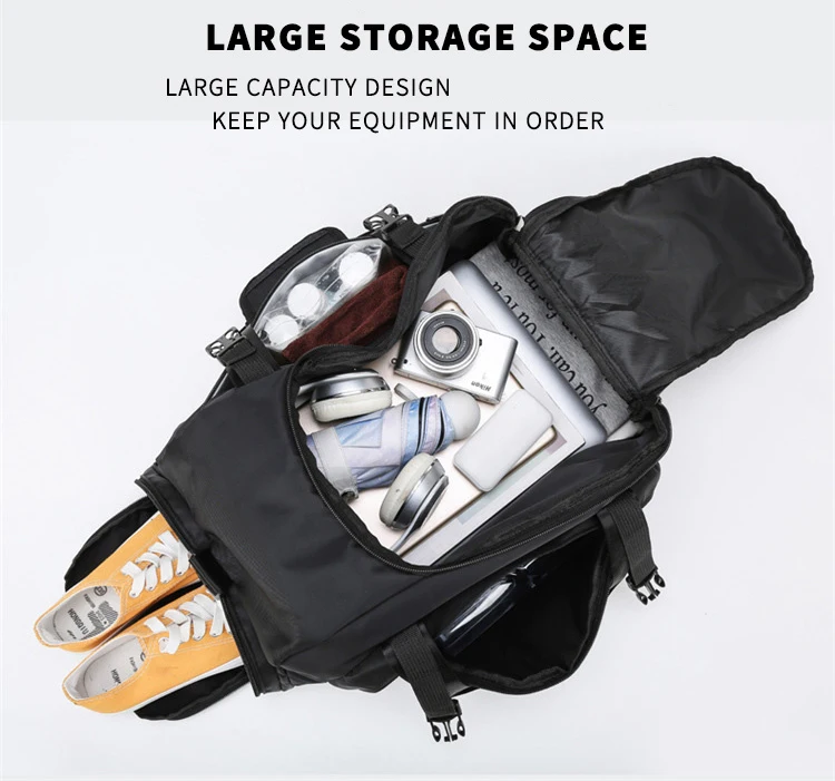 Weekender dry and wet separation yoga fitness workout T60 Duffle travel Sports gym Bag with shoes compartment custom logo