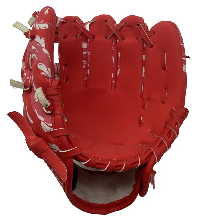 
2020 High quality wholesale low price outdoor sports pitcher red baseball glove 