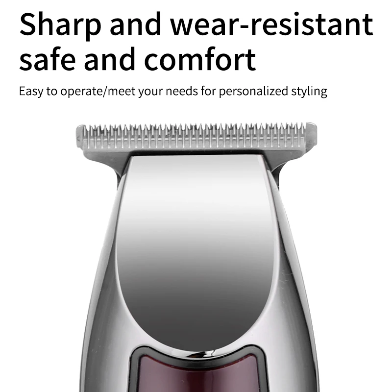 Professional usb rechargeable 0mm barber hair cutting machine electric hair clippers trimmers with accessories limit comb