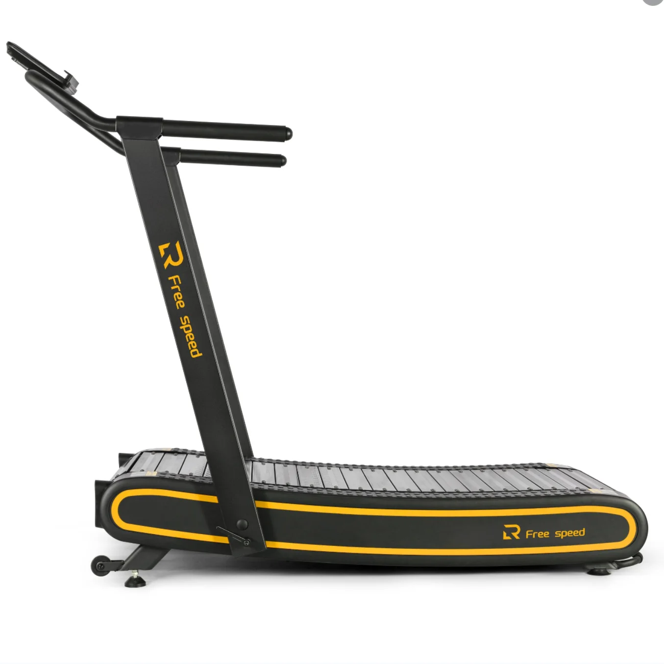 home use curved treadmill without motor speed unlimited fitness running machine no motor with PU anti-static handle