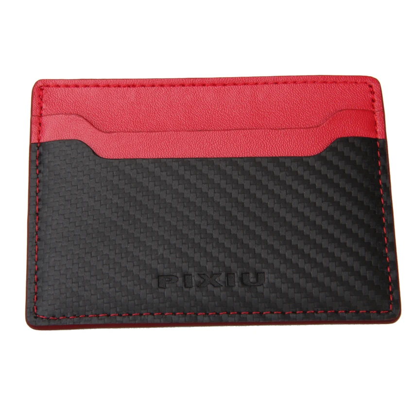Custom High Quality Real Cowside Leather Minimalist Card Wallet RFID Credit Card Holder Leather