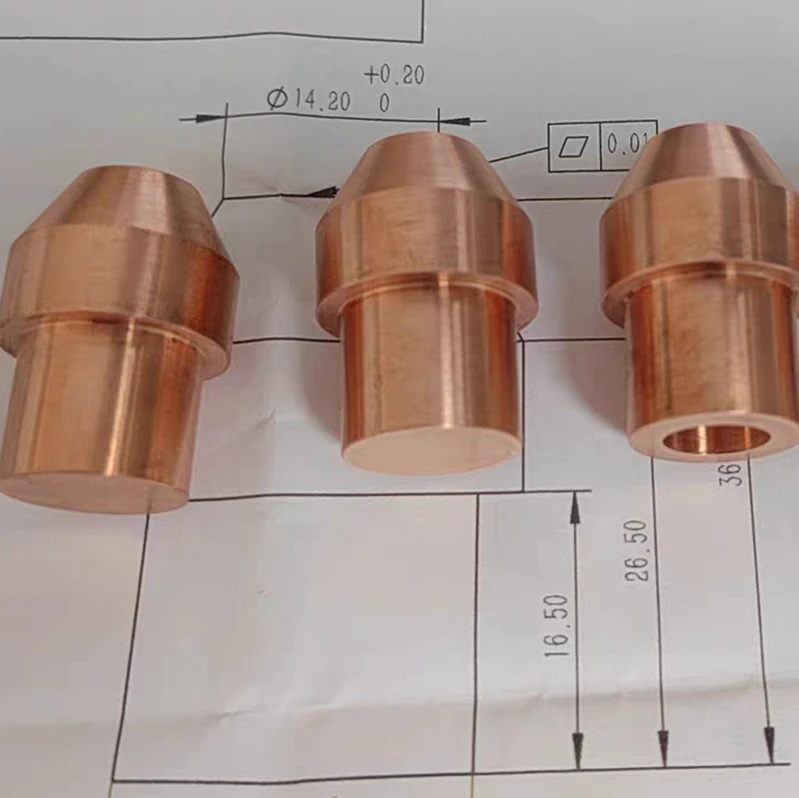 Custom OEM Precision Brass CNC Parts Milling Machining Service 5 Axis CNC Drilling Turning Machinery Parts Service
