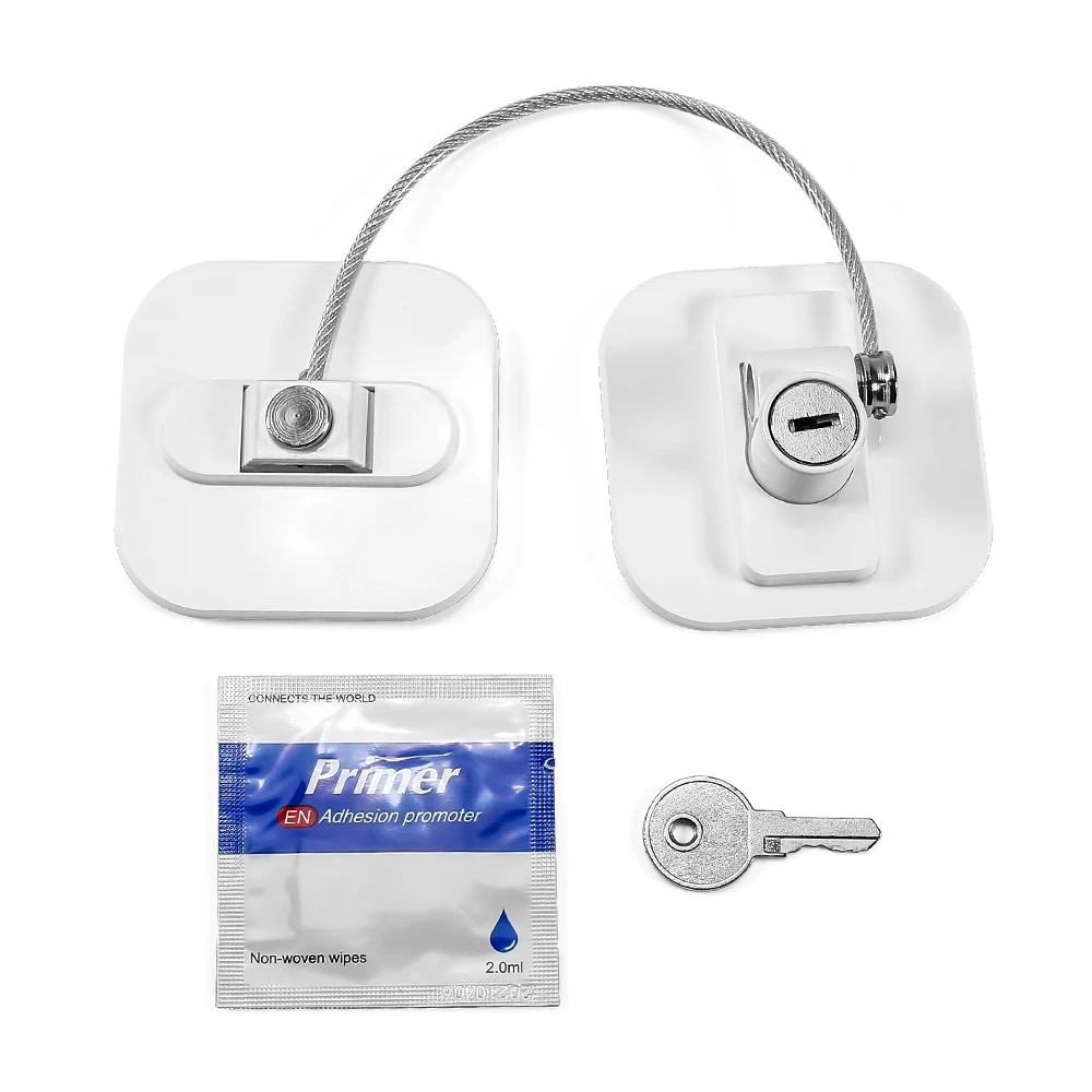 Enhanced Security Refrigerator Lock Sticky Plastic Baby Safety Protector Wire Lock For Securing Various Applications