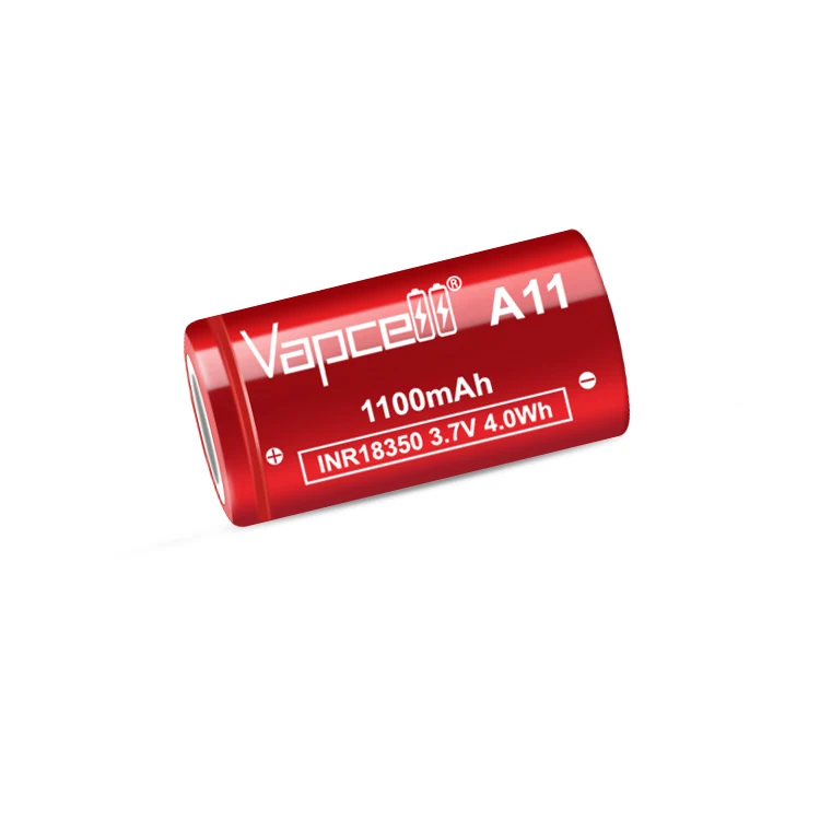 Vapcell INR18350 1100mah 10A A11 3 7 V 4.0Wh литий-ионный перезаряжаемый элемент pk vapcell 18350 фиолетовый Аккумулятор для аккумуляторного