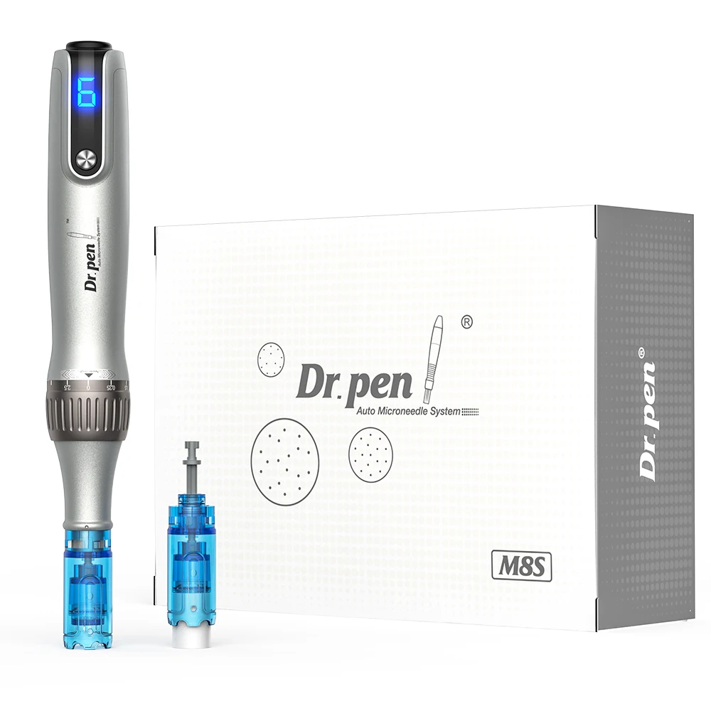Electric Derma Pen Microneedling Dr Pen Skincare Device Needle At Home For Face Hair Loss Beard Acne Scars
