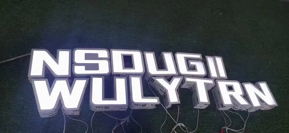 Night Light Projector Lighting Letter Black White Front Lit Led Channel Letters Lighted Sign With Good Service