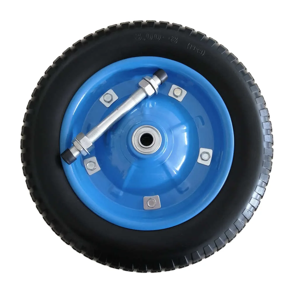 13 Inch 3.00-8 PU Polyurethane Foam Solid Wheel Flat Free Tires