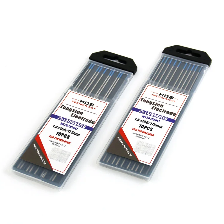 Battery spot welder Carbide Hardfacing Electrodes tungsten electrodes,La 2.0% Lanthanated Tungsten rod