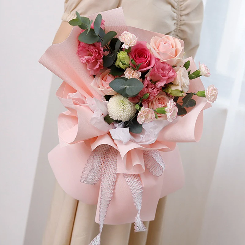 Design Fashional Cheap Recycled Custom Logo Printed Flower Paper Wrapping Flowers Wrapping Papers 2020