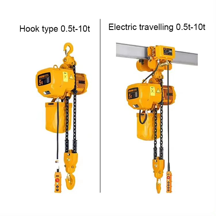 Electric Traveling type 1t 2t 3t 5t Electric Chain Hoist Customizable Lifting height