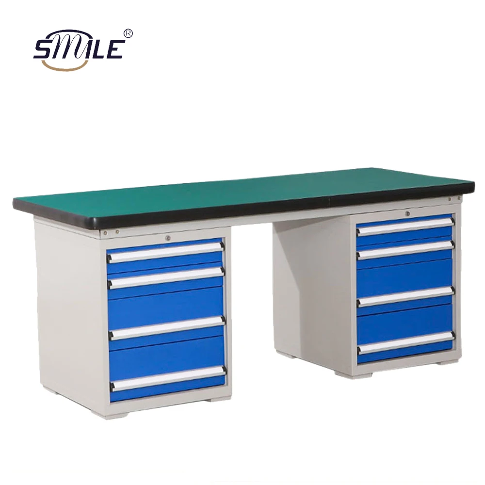 CHNSMILE custom sheet metal fabrication metal garage combination tool tables assemble heavy duty workbench for workshop