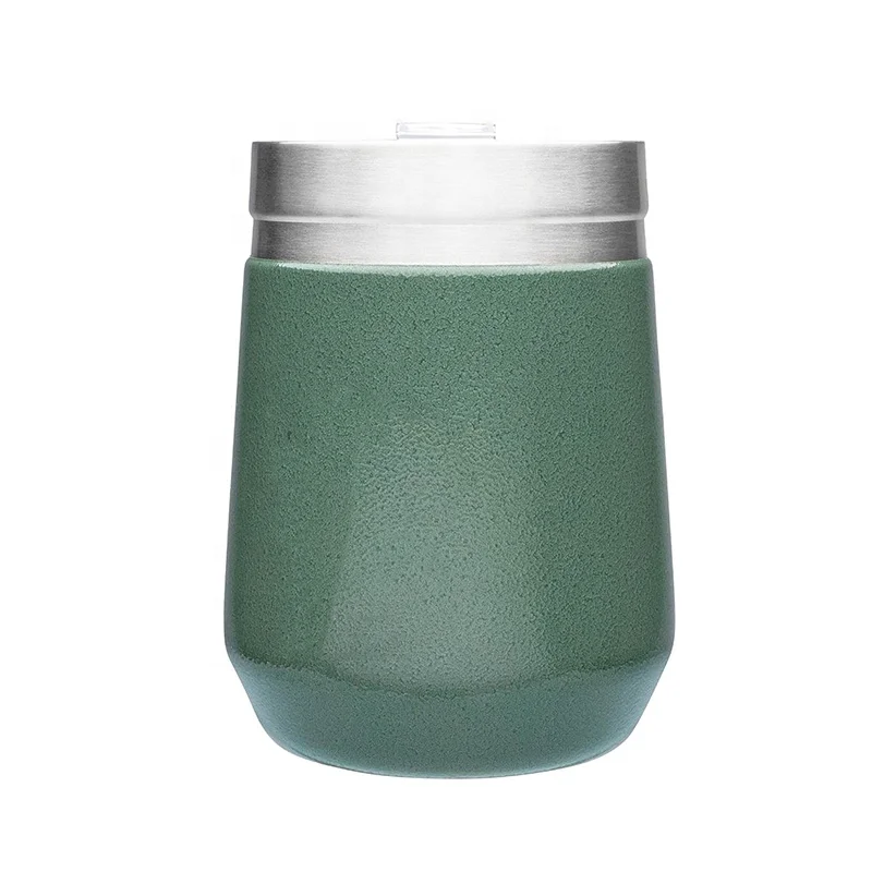 Stanley GO BPA free custom 10oz reusable stainless steel vacuum insulated wine tumbler with lid outdoor camping mug