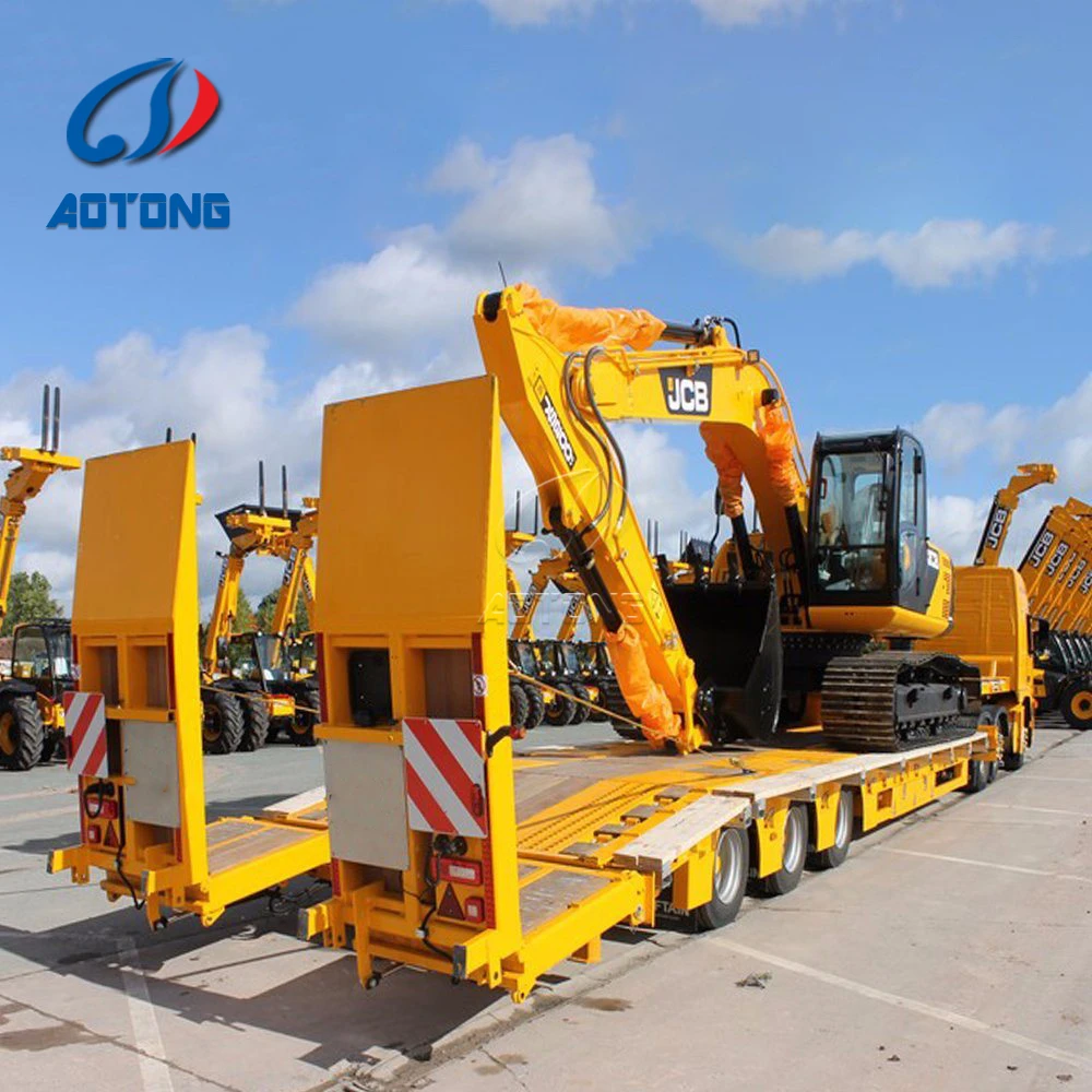 Сверхмощный aorong 4 оси 80-120Ton 100 120 тонный низкорамный механическый обработывающий lowboy