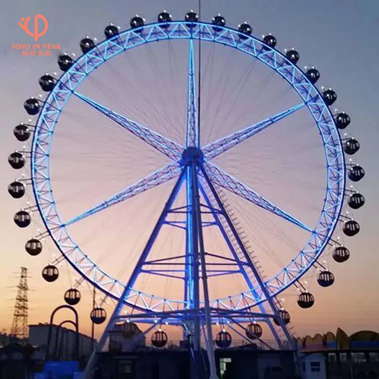 Superior Quality Ferris Wheel Amusement Park Rides 65M Customized Lighting Air Conditioner Huge Antique Giant Ferris Wheel