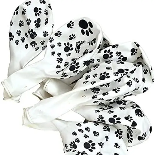 Wholesale 12 Inch Paw Print Party Balloons Latex Animal Balloons Jungle Birthday Party Wedding Decoration