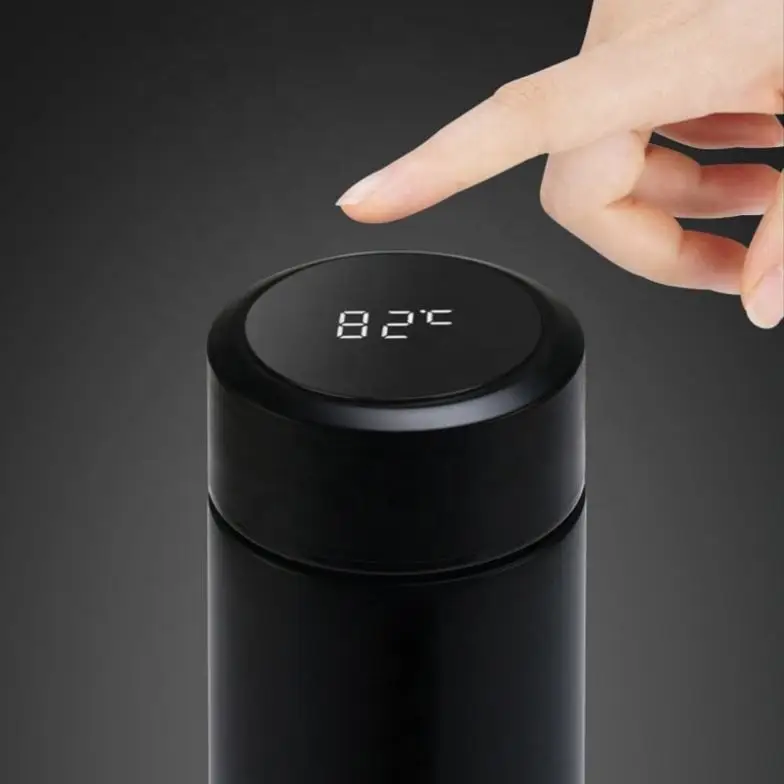 Most Popular Smart Temperature Display Water Bottle Wholesale Wide Mouth Vacuum Flask