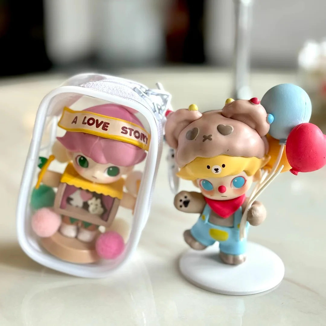 High Quality Mini Key Storage Bag Transparent PVC Blind Box with Straps Fashionable Trendy Coin Wallet and Car Key Chain Gift