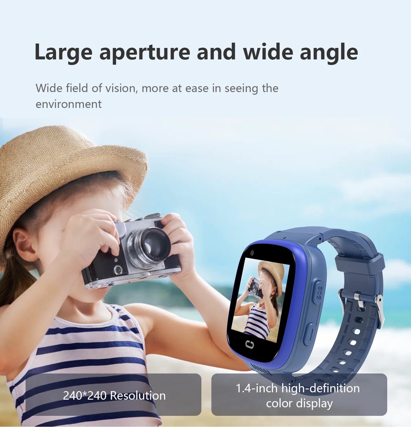 Casmoo competitive price Video Call 4G LTE SOS Call Kids Anti-lost Smart watch Mobile phone