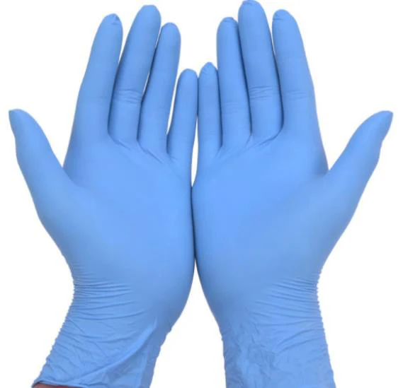 Custom Powder free mixed nitrile gloves Industrial butyl synthetic rubber gloves