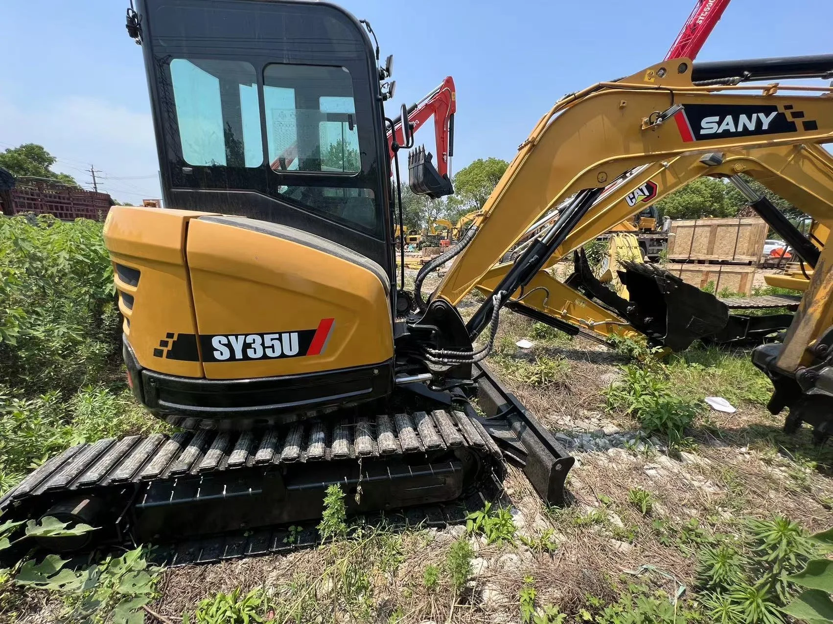 Used Hot sale Mini Excavator Sany 35U  Track Crawler Micro Digger Tractor for Sale Good Excavator with friendly price