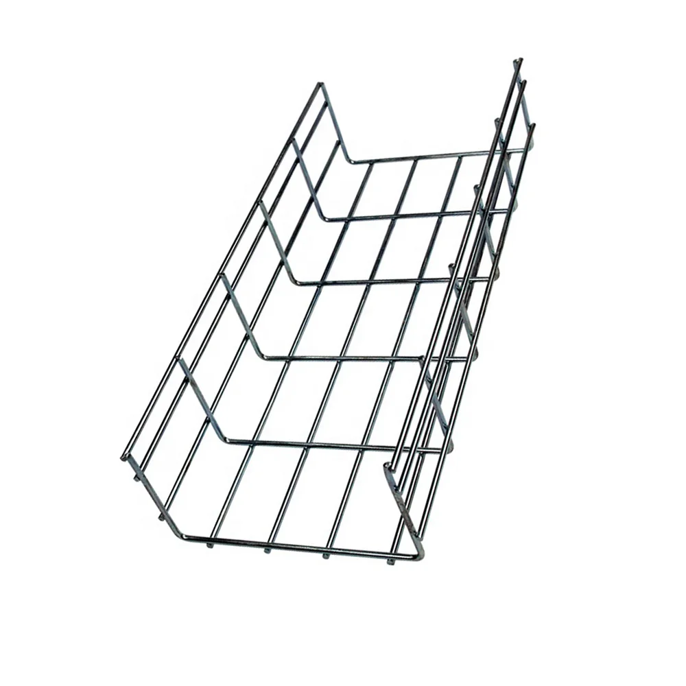 Good Heat Dissipation Multi-size Customized Basket Cable Management Stainless Steel Wire Mesh Cable Tray