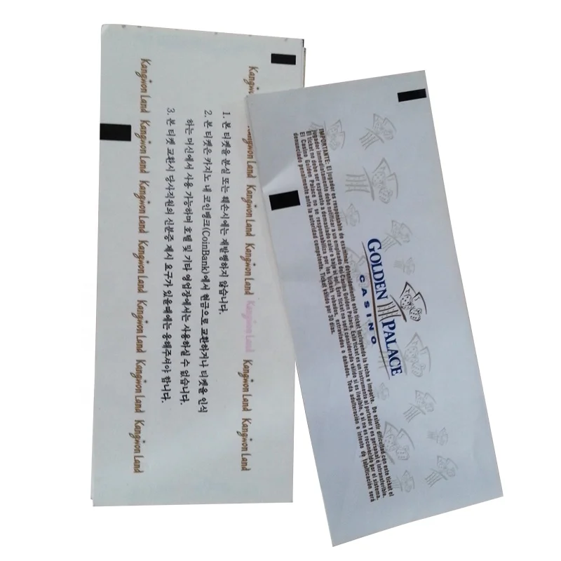 
China wholesale paper ticket slot game ticket slot thermal paper 
