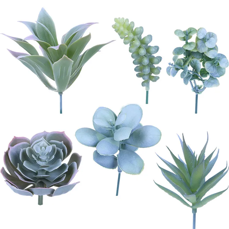 Artificial Succulent Plants Fake Unpotted Succulent Plants Realistic Textured Succulents Picks Fake Plants for Decoration Faux A