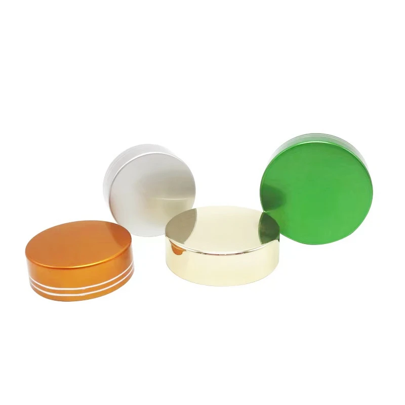 Aluminum Lid, Inner PP Matte Gold Aluminum Coating Cap for Bottles