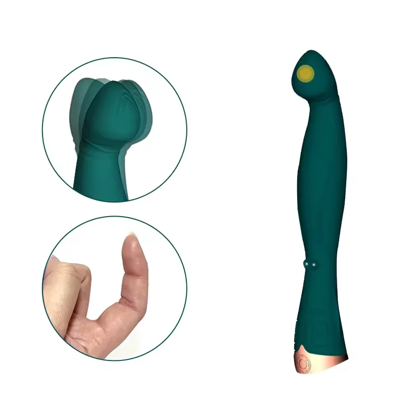Rechargeable Finger Motions Magic Male Female Masturbation G Spot Clitoris Vibrator Black Adult Sex Silicone Vibrator