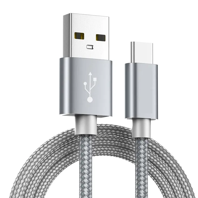 Nylon Braided Type-C USB Charging Data Cable for Huawei P20 P30 Mate 10 20 Pro Honor 8 9 10 20 Samsung S8 S9 S10 Plus USB Cables