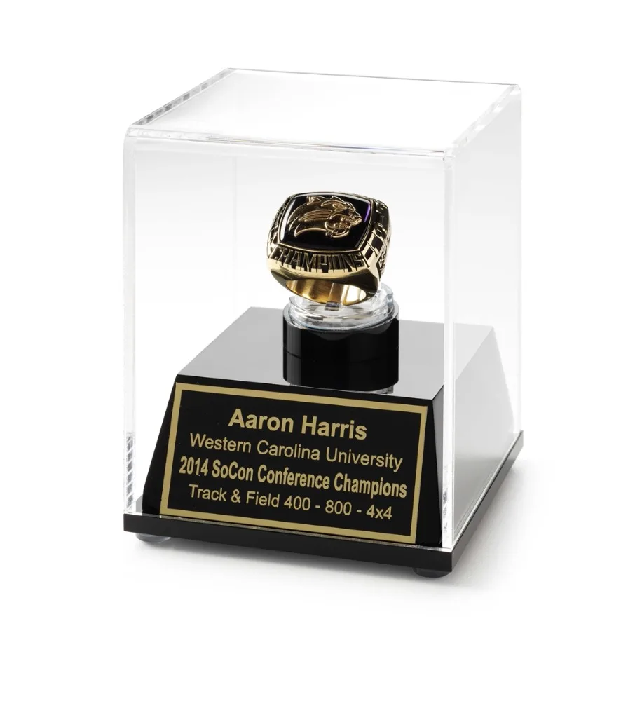Custom image Champion acrylic display case
