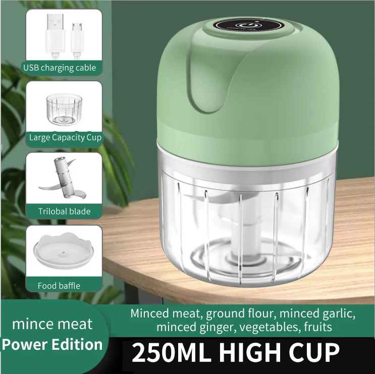 Беспроводной Электрический измельчитель чеснока, пресс, измельчитель овощей, Чили, мясорубка, измельчитель продуктов, кухонные инструменты