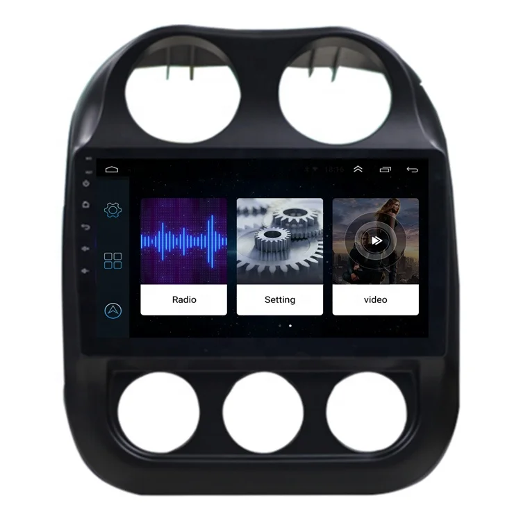 10.1' Android 10 Car Multimedia Stereo Player For Jeep Compass 2009 2010 2011 2012 2013 2014-2016 Navigation Gps Radio