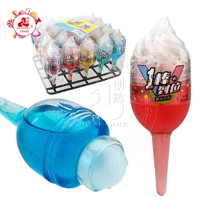 Glue Candy with Licking Ball/ Fruity flavor Torch Jelly Jam Lick Liquid candy