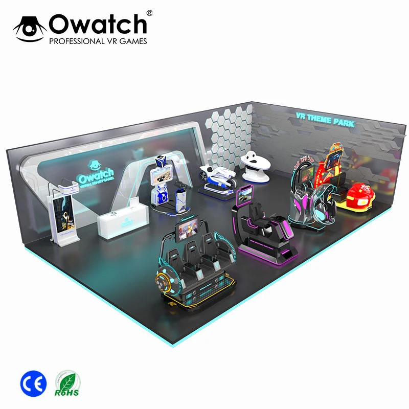 High Profits Virtual Reality World 9D VR Theme Park With VR Arcade Games