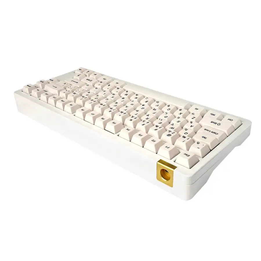 Idobao ID80 Bestype 75% 84 Keys Aluminum Machining CNC Hot Swap South Facing Keyboard Barebones Kit With Brass Weight