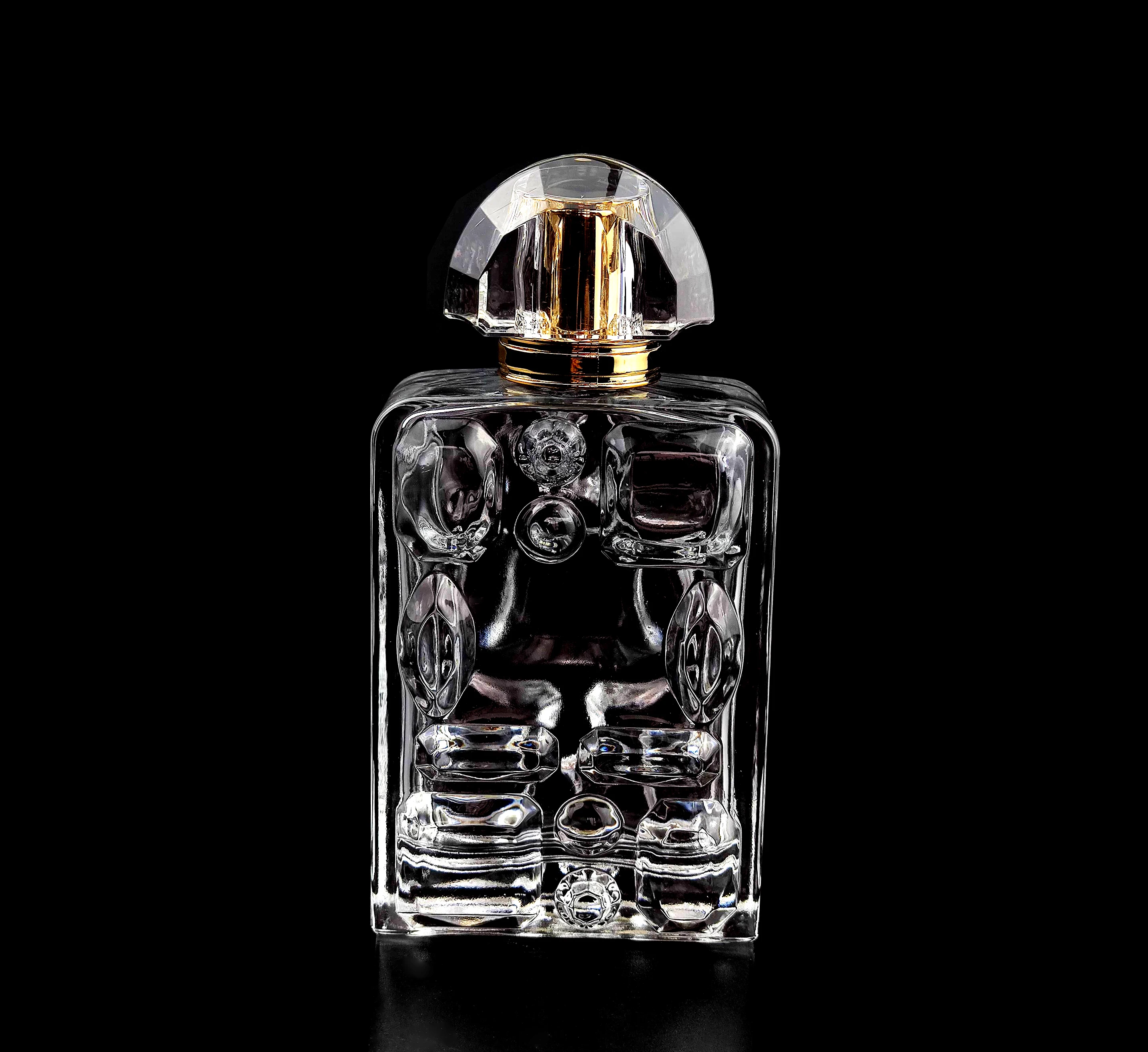 In stock high end decorative transparent 15mm surlyn diamond parfum cap crystal clear surlyn perfume top