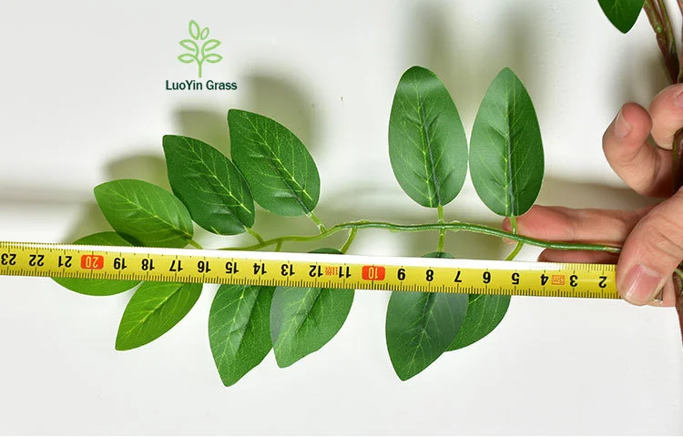 12 Pieces Plant Artificial Jujube Branch Green Leaves