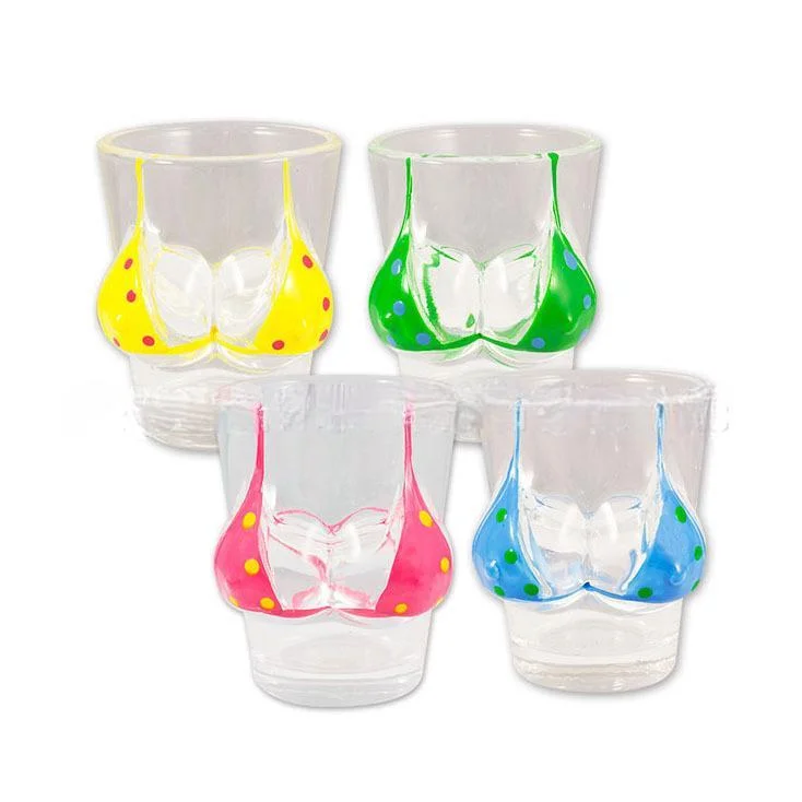 Custom Creative Lady Body Shape Sexy Breast Bikini Sexy Shot Glass Tourist Souvenir Jager Bomb Shot Glass