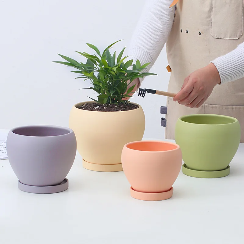 Керамический горшок для растений, комнатный горшок для растений, цветочный горшок для суккулентов, оптовая продажа