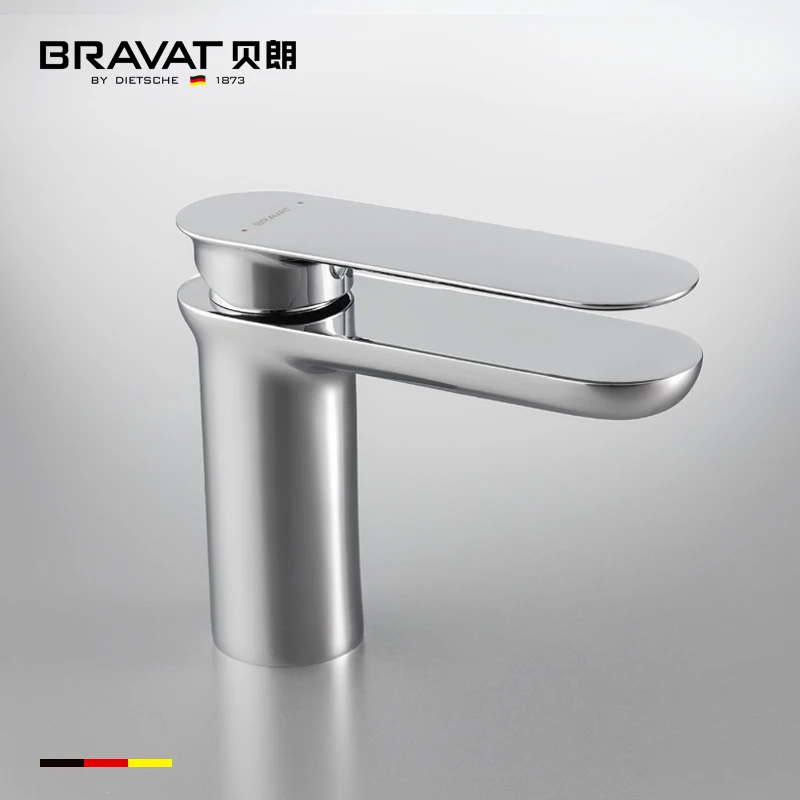 Bravat Hotel Luxury Deck Mounted Single Handle Bathroom Sink Wash Basin Faucet Mixer